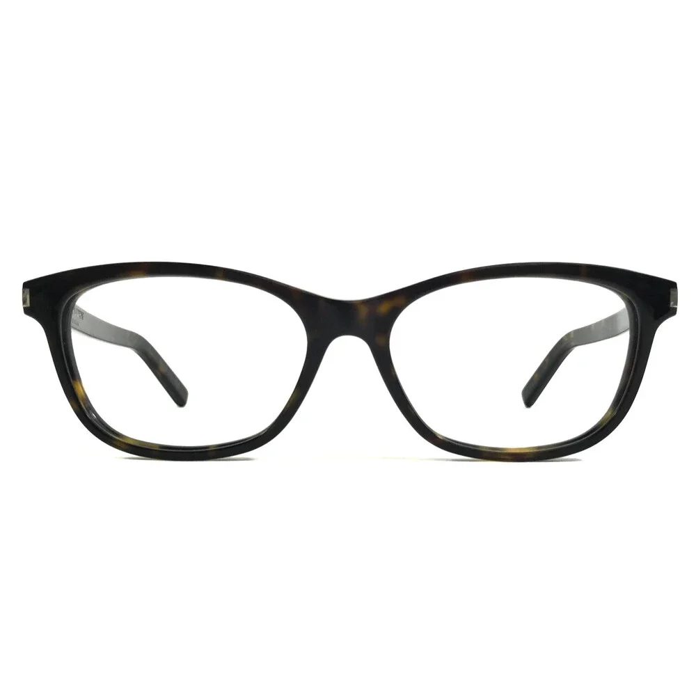 Saint Laurent Eyeglasses Frames SL12 002 Dark Havana Cat Eye Full Rim 52-16-140